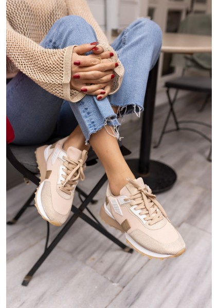 Evora Kadin Siyah Sim Detayli Sneaker