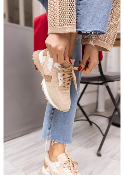 Evora Kadin Siyah Sim Detayli Sneaker