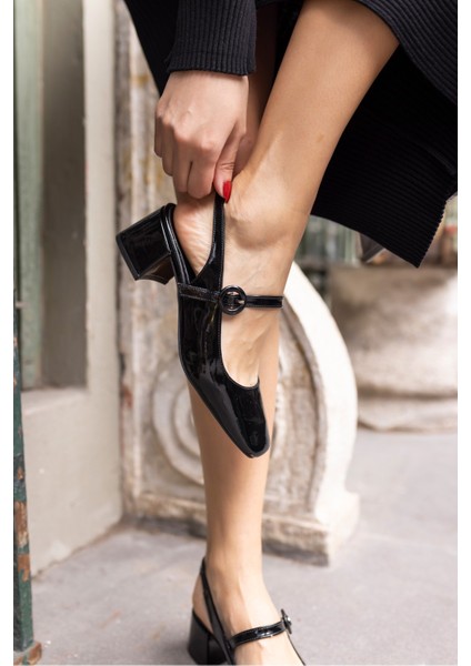 Maryo Kadın Bej Rugan Topuklu Ayakkabi indirimleri