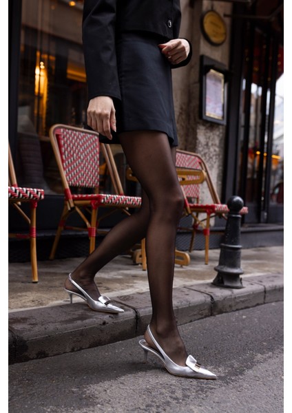 Conroy Kadin Gumus Topuklu Ayakkabi