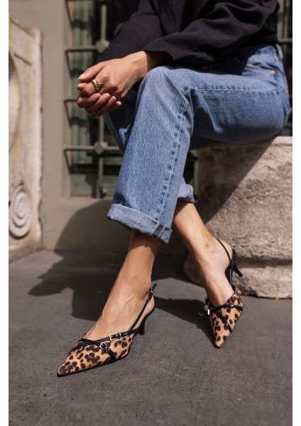 Boris Kadın Hasır Taba Miu Tarzi Topuklu Ayakkabi