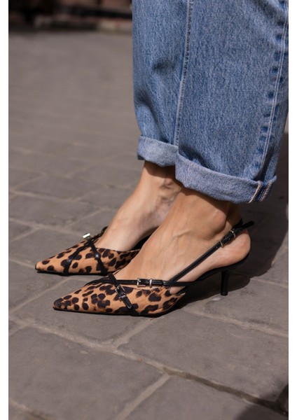 Boris Kadın Hasır Taba Miu Tarzi Topuklu Ayakkabi