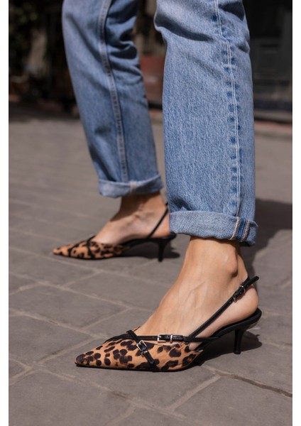 Boris Kadın Hasır Taba Miu Tarzi Topuklu Ayakkabi