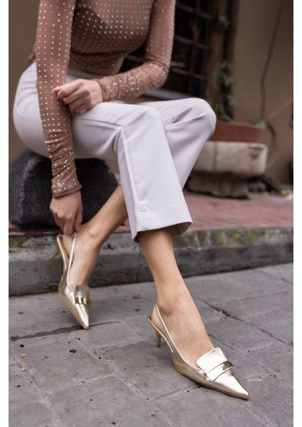 Conroy Kadin Gumus Topuklu Ayakkabi