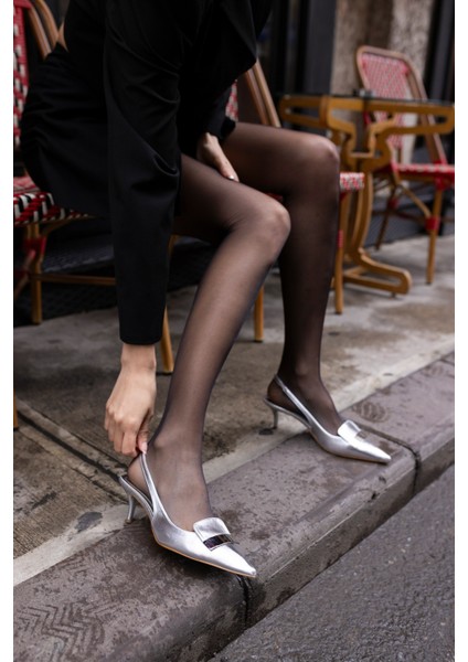 Conroy Kadin Gumus Topuklu Ayakkabi fırsatları