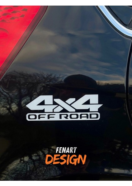 4x4 Off Road Jdm Araba Motosiklet Cam Etiket Sticker 18X5 cm