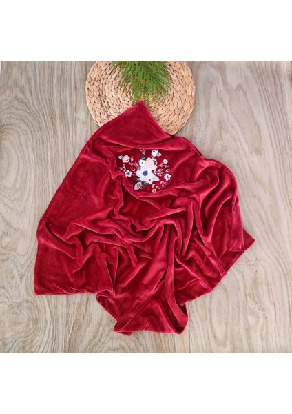 Kız Bebek %100 Pamuk Bordo Kadife Kumaş Işlemeli 6'lı Hastane Çıkışı Zıbın Takımı 0-3 Aylık BBK5903 indirimleri