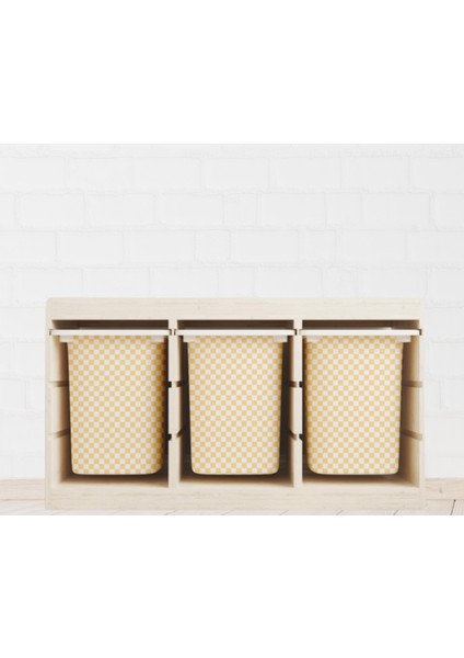 Trofast Sarı Dama Sticker - Çocuk Odası Oyuncak Düzenleme Etiketi - Dayanıklı Folyo fiyatları