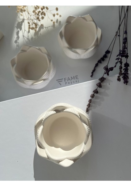 3lü Lotus Çiçeği Dekoratif Tabak & Kase, Hediyelik, Takı ve Mum Tabağı, Mumluk, Sunumluk, Organizer fiyatları