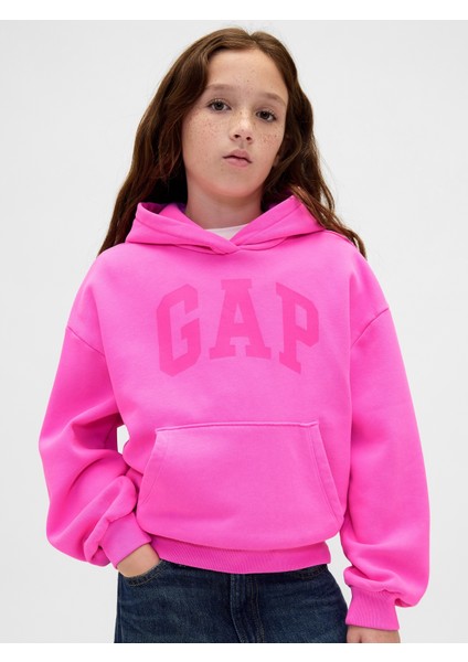 Kız Çocuk Pembe Gap Logo Sweatshirt