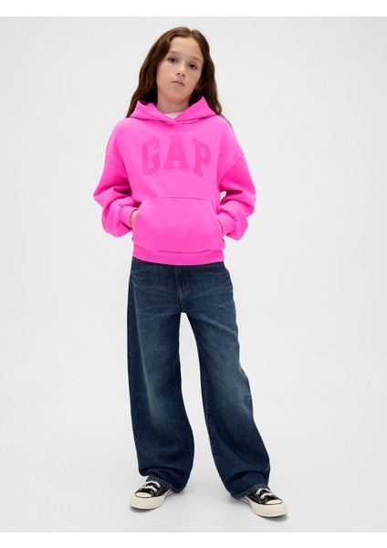 Kız Çocuk Pembe Gap Logo Sweatshirt
