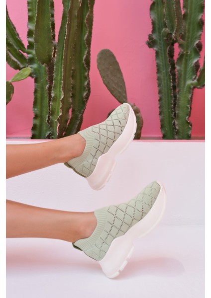 Alice Kadin Yeşil Trıko Sneakers fırsatları