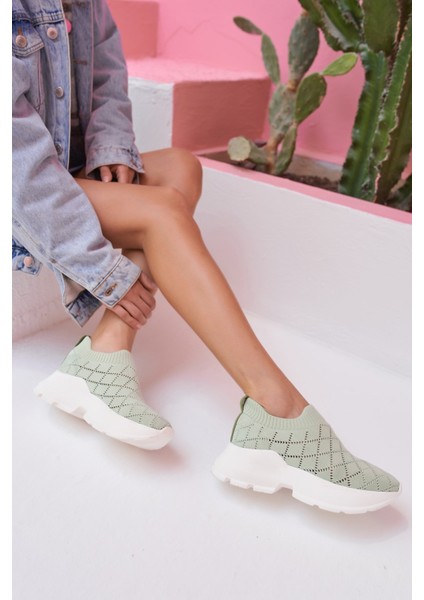 Alice Kadin Yeşil Trıko Sneakers indirimleri