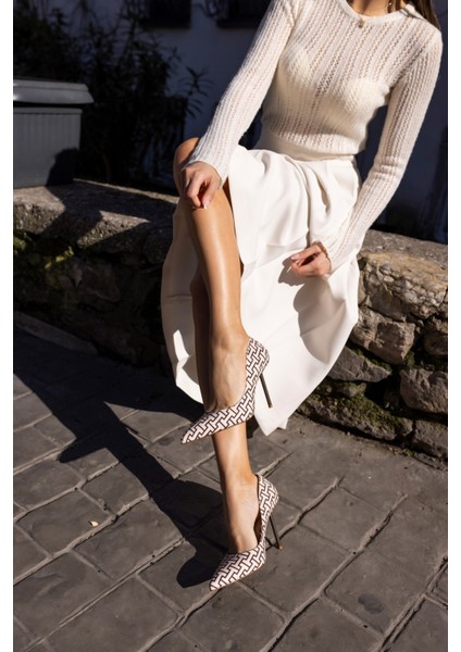 Brice Kadin Bej Desenli Stiletto fiyatları