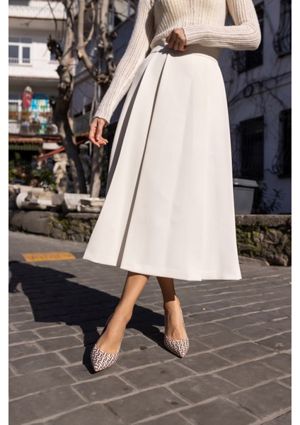 Brice Kadin Bej Desenli Stiletto modelleri