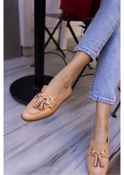 Tenna Kadın Nude Findik Puskullu Babet modelleri