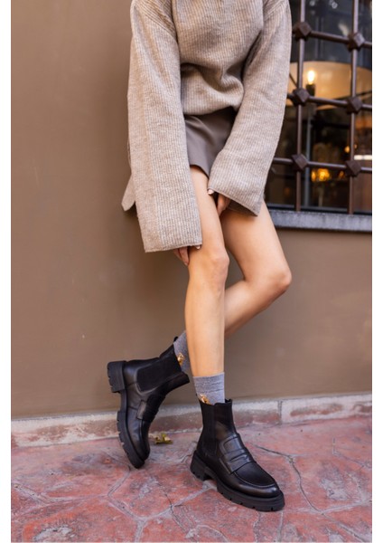 Rupert Kadın Siyah Gercek Deri Bot fiyatları