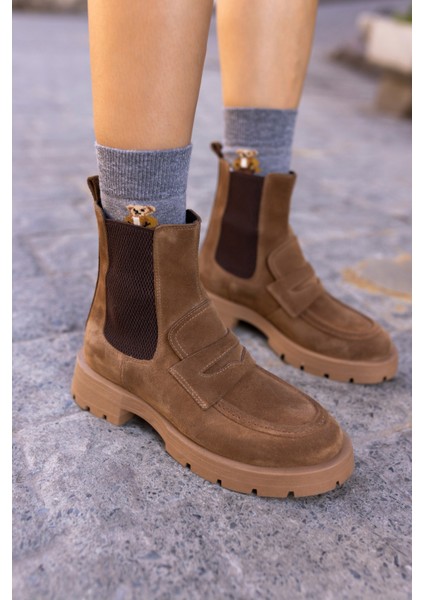 Rupert Kadın Siyah Gercek Deri Bot