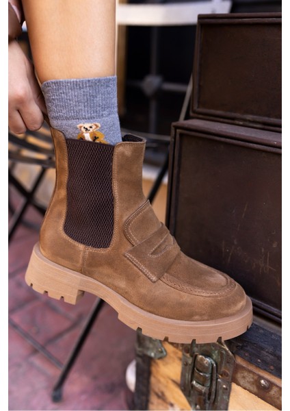 Rupert Kadın Siyah Gercek Deri Bot