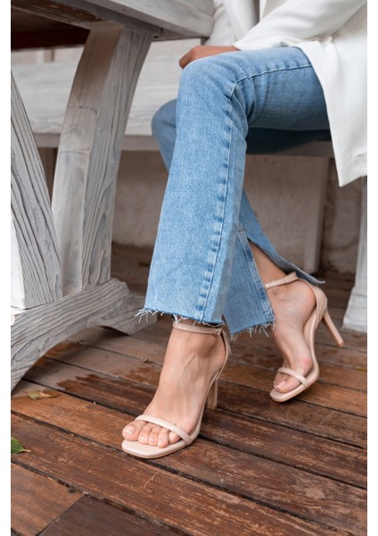 Twist Kadin Ten Tek Bant Topuklu Ayakkabi