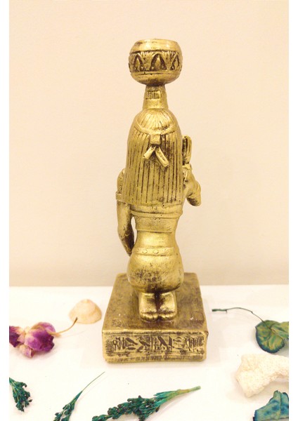 Mısır Tanrıçası Biblo Şamdan Mumluk Ev Dekor Tasarım Hediyelik indirimleri