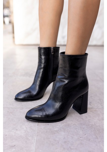 Tanton Kadın Leopar Kalın Topuklu Bootie fiyatları