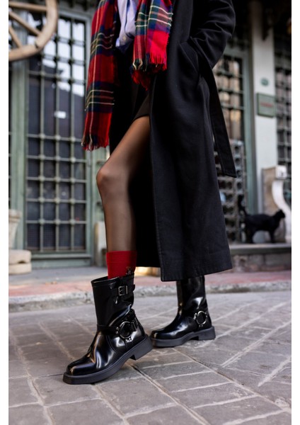 Kenny Kadin Siyah Açma Biker Bot modelleri