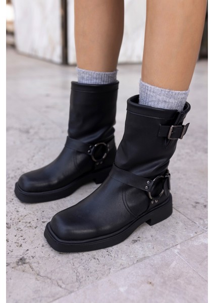 Kenny Kadin Siyah Açma Biker Bot fiyatları