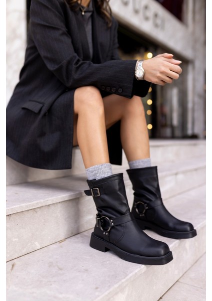 Kenny Kadin Siyah Açma Biker Bot