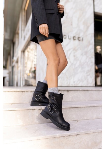 Kenny Kadin Siyah Açma Biker Bot