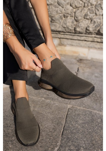 Kiahh Kadın Haki Trıko Airtabanli Sneaker fırsatları