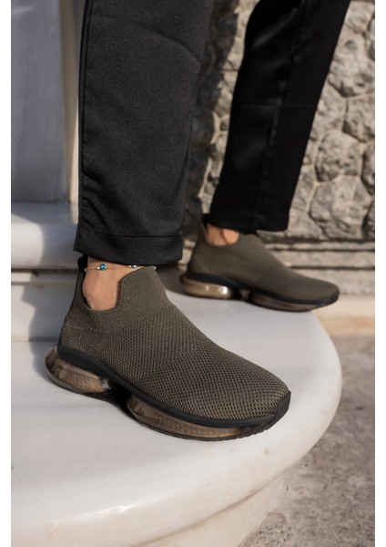 Kiahh Kadın Haki Trıko Airtabanli Sneaker