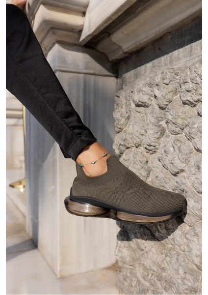 Kiahh Kadın Haki Trıko Airtabanli Sneaker