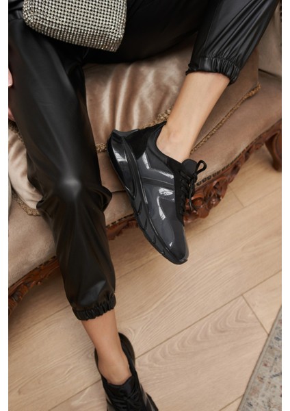 Fabiana Kadın Siyah Paraşüt Seffaf Detay Airtaban Sneakers modelleri