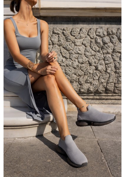 Kiahh Kadın Haki Trıko Airtabanli Sneaker