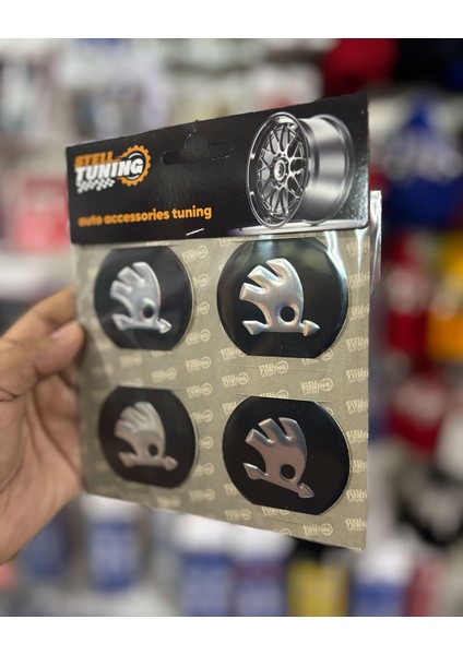 Universal Araç Uyumlu, Skoda Jant Göbeği Arması, Sticker 4'lü Set 60MM fiyatları