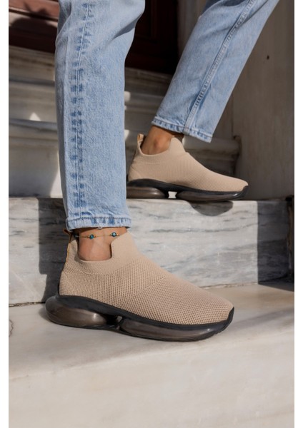 Kiahh Kadın Haki Trıko Airtabanli Sneaker