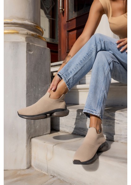 Kiahh Kadın Haki Trıko Airtabanli Sneaker modelleri