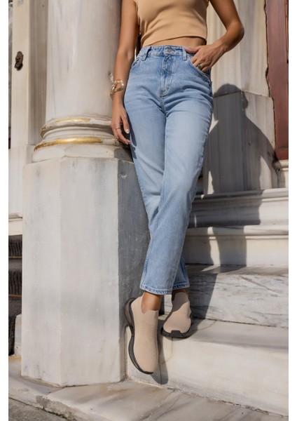 Kiahh Kadın Haki Trıko Airtabanli Sneaker