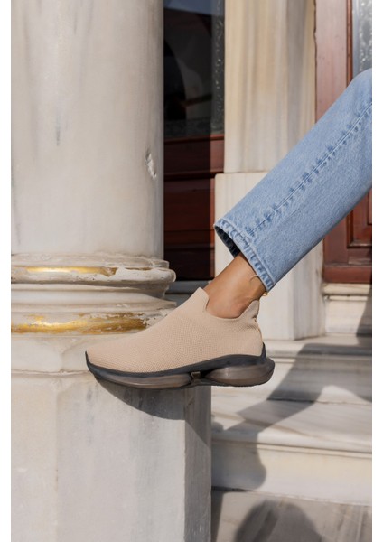 Kiahh Kadın Haki Trıko Airtabanli Sneaker