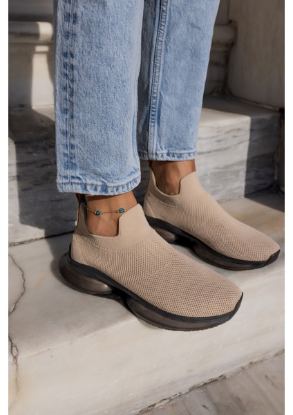 Kiahh Kadın Haki Trıko Airtabanli Sneaker