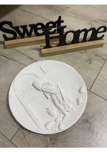 Kaplumbağa Terbiyecisi Tabak(Boyama Hobi)