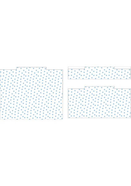 Trofast Mavi Puantiyeli Sticker - Çocuk Odası Oyuncak Düzenleme Etiketi - Dayanıklı Folyo fiyatları