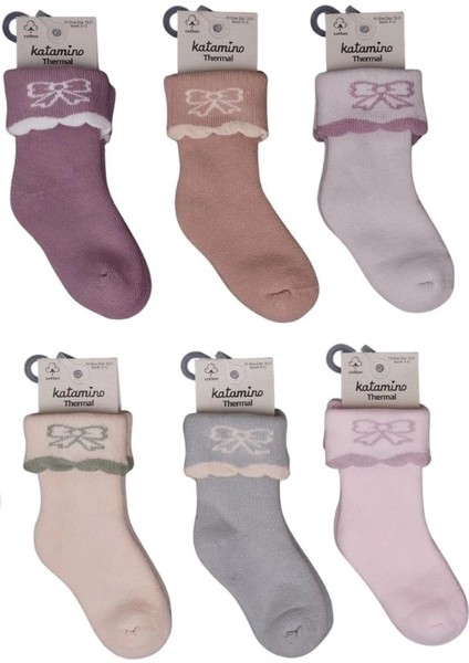 Bfs Katamino Lirya Havlu Kız Bebek Soket Çorap K45905 Asorti