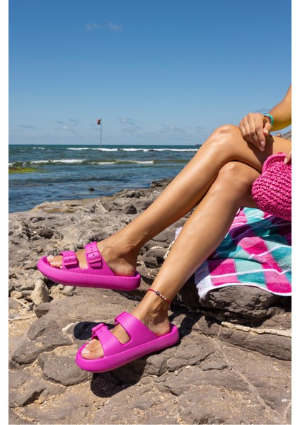 Sface Kadın Fusya Çift Tokali Plaj-Gunluk Eva Terlik fiyatları