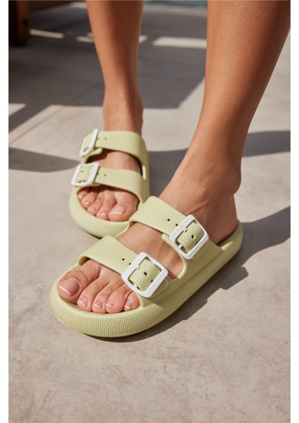 Sface Kadın Fusya Çift Tokali Plaj-Gunluk Eva Terlik