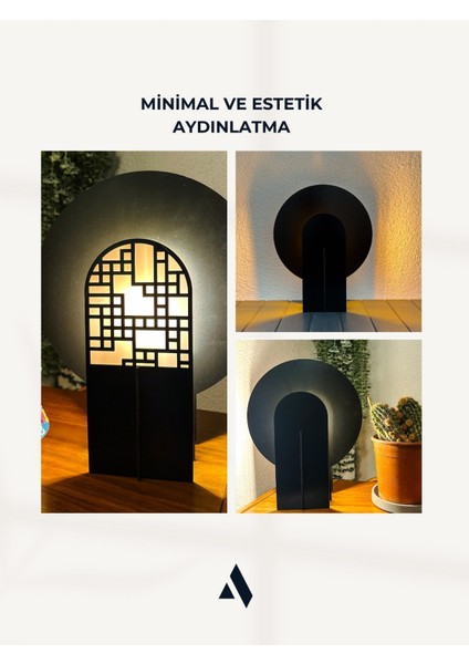 Lumea Masa Lambası – Kitap ve Kahve Köşeleri Için Sade ve Şık Aydınlatma (Siyah & Doğal Renk) fiyatları