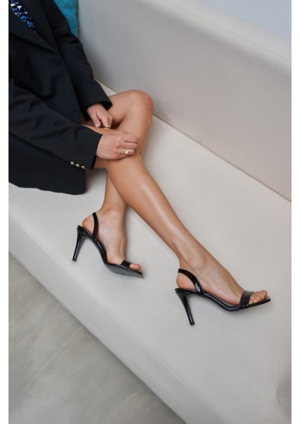 Winny Kadın Ten Rugan Topuklu Sandalet Ayakkabi