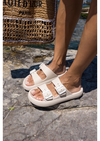 Sface Kadın Fusya Çift Tokali Plaj-Gunluk Eva Terlik modelleri