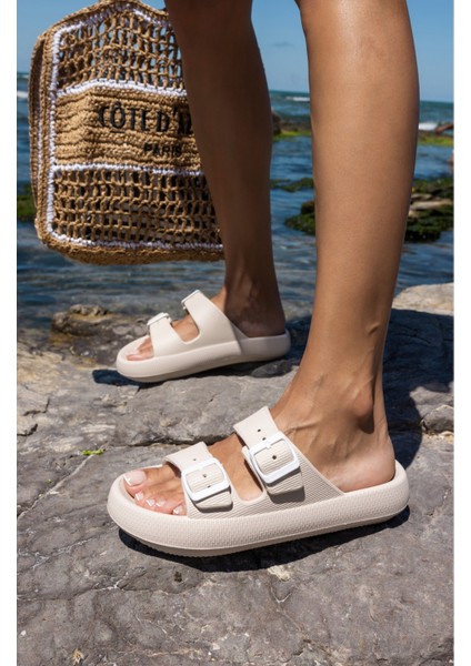 Sface Kadın Fusya Çift Tokali Plaj-Gunluk Eva Terlik indirimleri